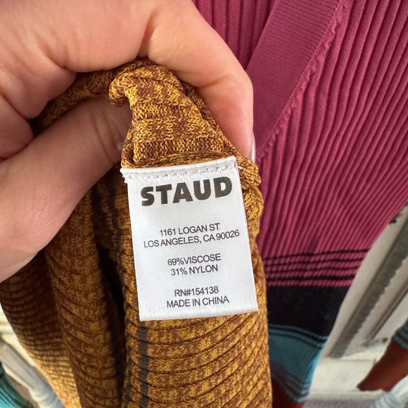 STAUD Shoko Striped Sweater Dress - Picture 7 of 7